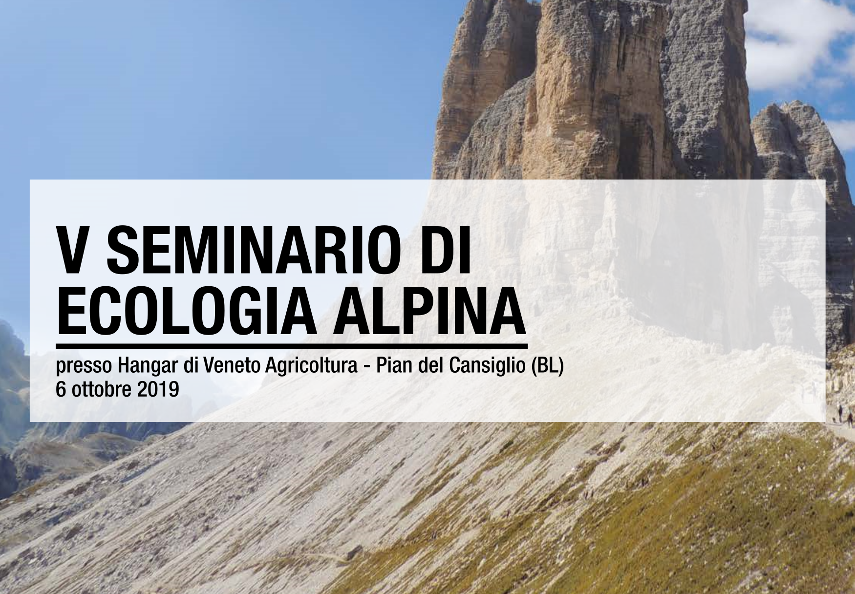quinto seminario di ecologia alpina